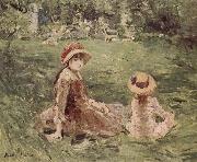 Berthe Morisot In the Moliketer-s garden oil painting artist